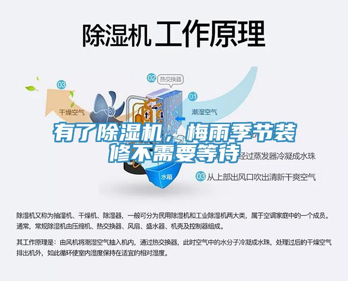 有了除濕機，梅雨季節(jié)裝修不需要等待