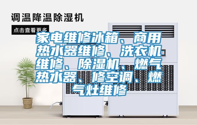 家電維修冰箱、商用熱水器維修、洗衣機維修、除濕機、燃氣熱水器、修空調、燃氣灶維修
