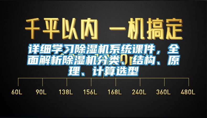 詳細(xì)學(xué)習(xí)除濕機(jī)系統(tǒng)課件，全面解析除濕機(jī)分類、結(jié)構(gòu)、原理、計算選型